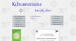 Desktop Screenshot of kulturinitiative-lebendig-leben.de