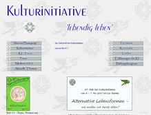 Tablet Screenshot of kulturinitiative-lebendig-leben.de
